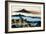 36 Views of Mount Fuji, no. 41: Dawn at Isawa in the Kai Province-Katsushika Hokusai-Framed Giclee Print