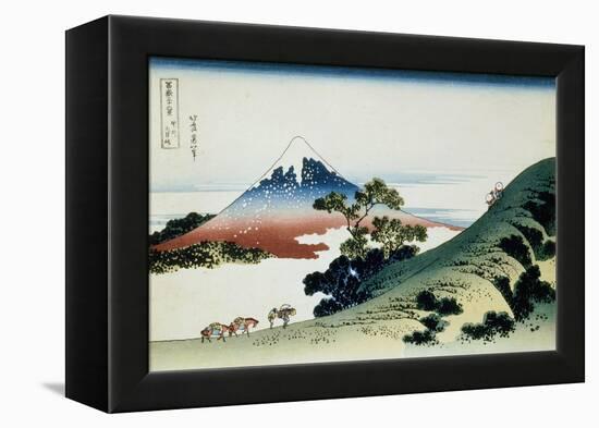 36 Views of Mount Fuji, no. 9: Inume Pass in the Kai Province-Katsushika Hokusai-Framed Premier Image Canvas