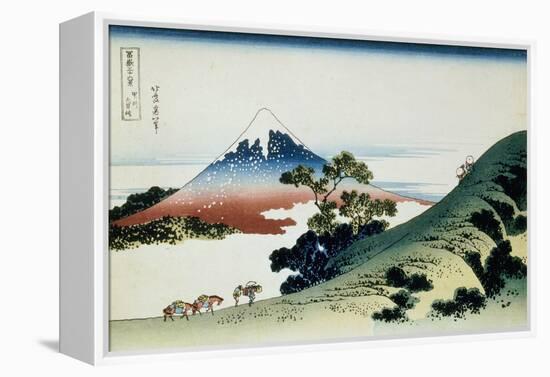 36 Views of Mount Fuji, no. 9: Inume Pass in the Kai Province-Katsushika Hokusai-Framed Premier Image Canvas