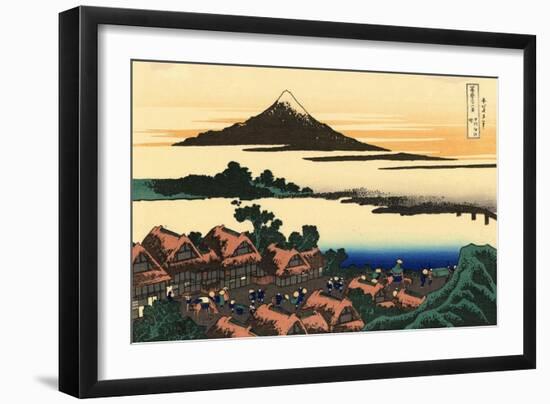 36 Vues Du Mont Fuji, Japon : Aube a Isawa Dans La Province Kai, Japon - Estampe De Katsushika Hoku-Katsushika Hokusai-Framed Giclee Print