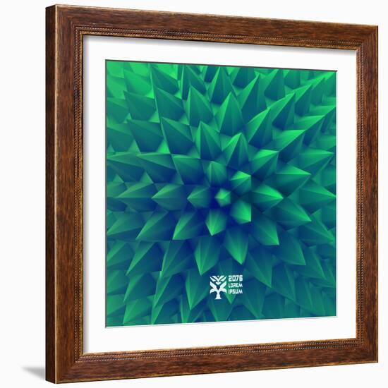 3D Abstract Background. Vector Illustration.-Login-Framed Art Print