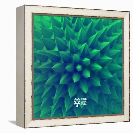 3D Abstract Background. Vector Illustration.-Login-Framed Stretched Canvas