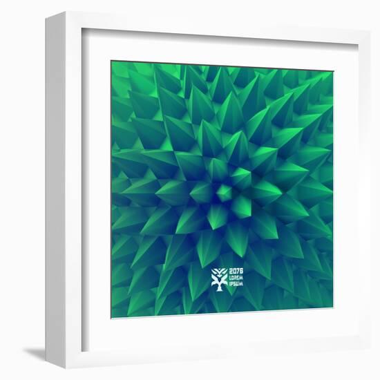 3D Abstract Background. Vector Illustration.-Login-Framed Art Print