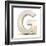 3D Alphabet, Letter G Isolated On White Background-Andriy Zholudyev-Framed Art Print