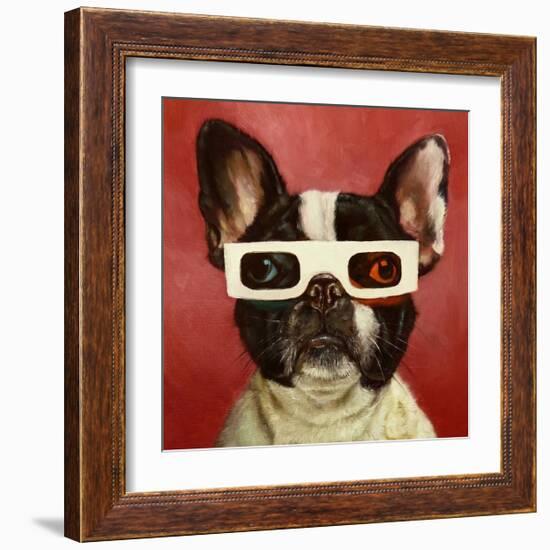 3D Dog-Lucia Heffernan-Framed Art Print