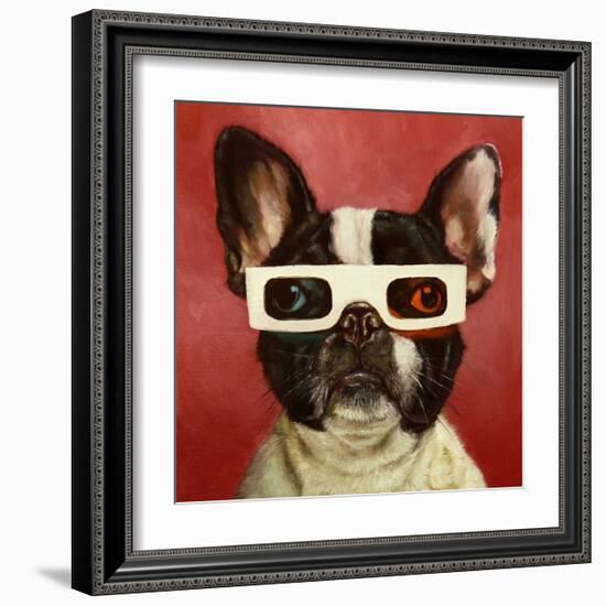 3D Dog-Lucia Heffernan-Framed Art Print