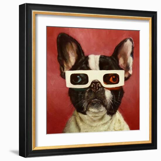 3D Dog-Lucia Heffernan-Framed Art Print