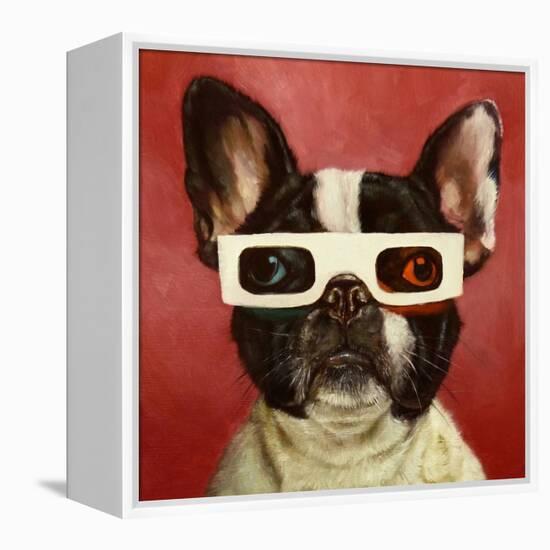 3D Dog-Lucia Heffernan-Framed Stretched Canvas