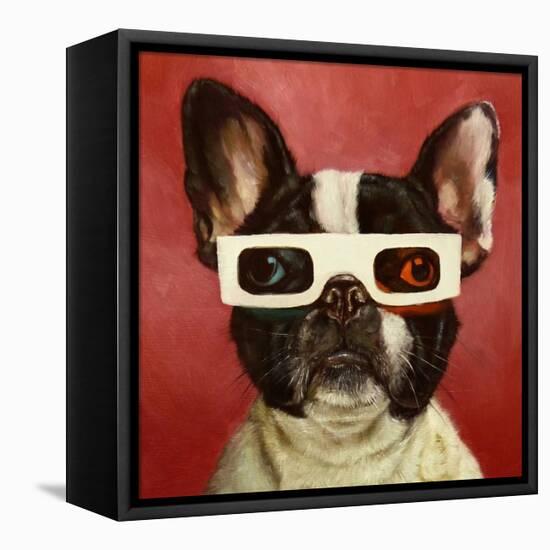 3D Dog-Lucia Heffernan-Framed Stretched Canvas