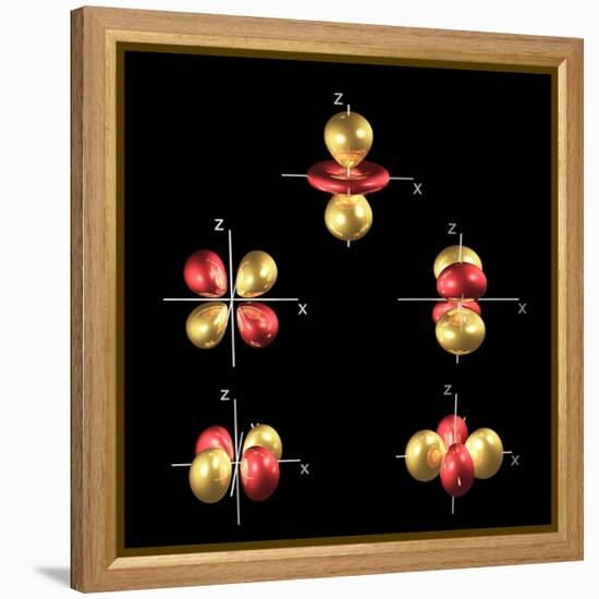 3d Electron Orbitals-Dr. Mark J.-Framed Premier Image Canvas