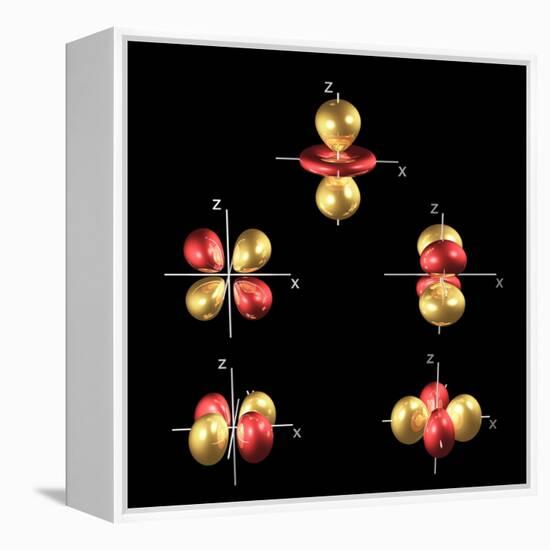 3d Electron Orbitals-Dr. Mark J.-Framed Premier Image Canvas