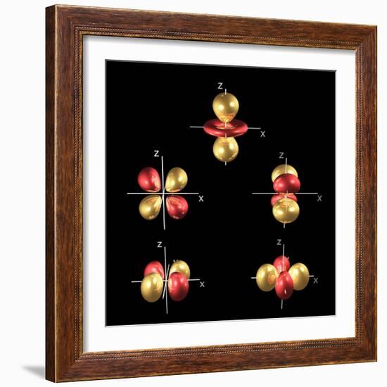 3d Electron Orbitals-Dr. Mark J.-Framed Premium Photographic Print