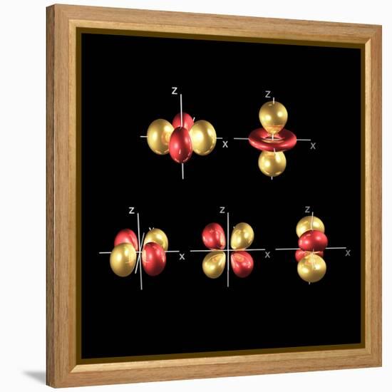 3d Electron Orbitals-Dr. Mark J.-Framed Premier Image Canvas