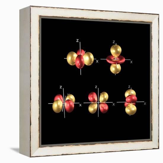 3d Electron Orbitals-Dr. Mark J.-Framed Premier Image Canvas