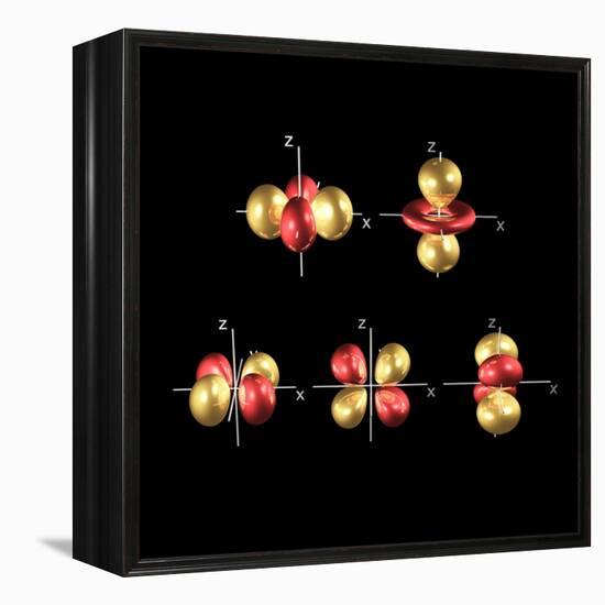 3d Electron Orbitals-Dr. Mark J.-Framed Premier Image Canvas