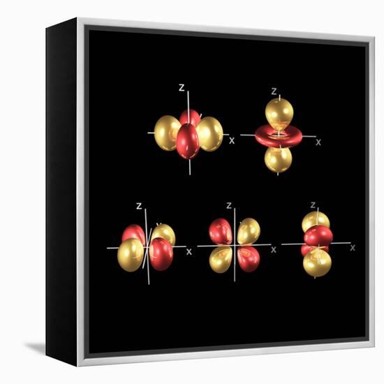 3d Electron Orbitals-Dr. Mark J.-Framed Premier Image Canvas