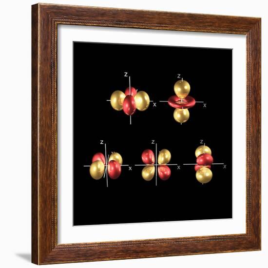 3d Electron Orbitals-Dr. Mark J.-Framed Premium Photographic Print