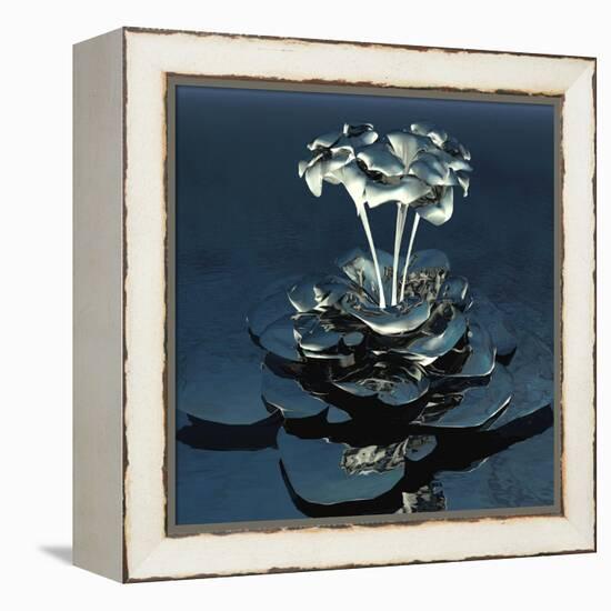 3D Flower-kjolak-Framed Stretched Canvas