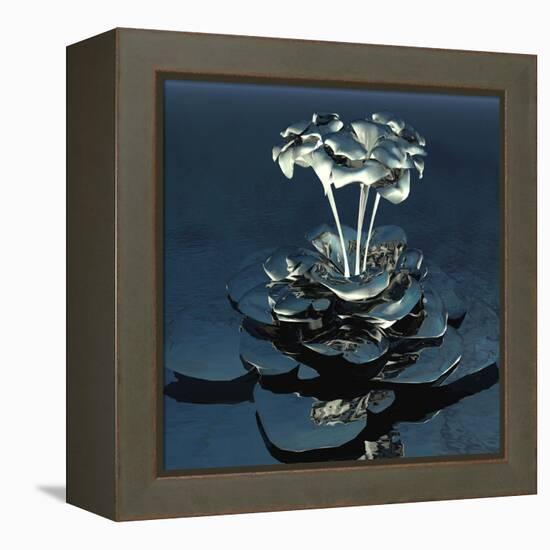 3D Flower-kjolak-Framed Stretched Canvas