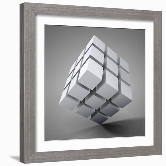 3D Illustration-Kundra-Framed Art Print