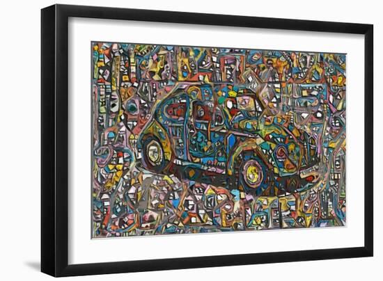 3D Mosaic-Mark Gordon-Framed Giclee Print