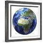 3D Rendering of Planet Earth, Centered On Africa And Europe-Stocktrek Images-Framed Photographic Print