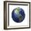 3D Rendering of Planet Earth, Centered on North America and South America-null-Framed Art Print