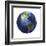 3D Rendering of Planet Earth, Centered on North America and South America-null-Framed Art Print