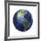 3D Rendering of Planet Earth, Centered on North America and South America-null-Framed Art Print