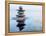 3D Rendering of Zen Stones in Water with Reflection - Peace Balance Meditation Relaxation Concept-f9photos-Framed Premier Image Canvas