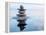 3D Rendering of Zen Stones in Water with Reflection - Peace Balance Meditation Relaxation Concept-f9photos-Framed Premier Image Canvas