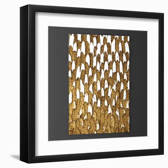 3D Wall Art, Paintings with Gold Leaf-deckorator-Framed Art Print
