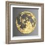 3D Wall Art Picture Modern Moon Gold-deckorator-Framed Art Print