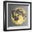 3D Wall Art Picture Modern Moon Gold-deckorator-Framed Art Print