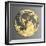 3D Wall Art Picture Modern Moon Gold-deckorator-Framed Art Print