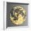 3D Wall Art Picture Modern Moon Gold-deckorator-Framed Art Print