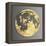 3D Wall Art Picture Modern Moon Gold-deckorator-Framed Stretched Canvas