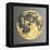 3D Wall Art Picture Modern Moon Gold-deckorator-Framed Stretched Canvas