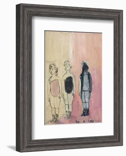 3x a Lady-Kara Smith-Framed Art Print