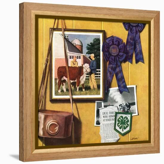 "4-H Momentos,"April 1, 1950-John Atherton-Framed Premier Image Canvas