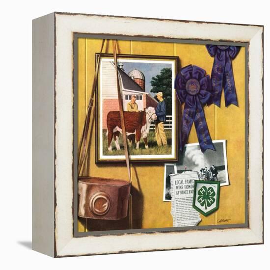 "4-H Momentos,"April 1, 1950-John Atherton-Framed Premier Image Canvas