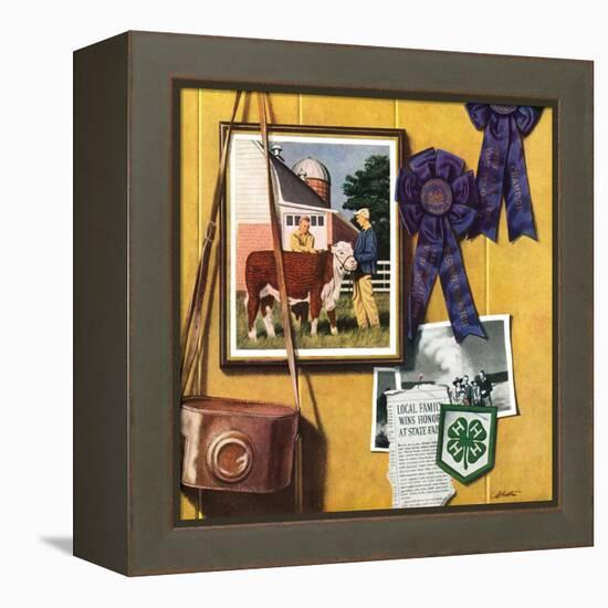 "4-H Momentos,"April 1, 1950-John Atherton-Framed Premier Image Canvas