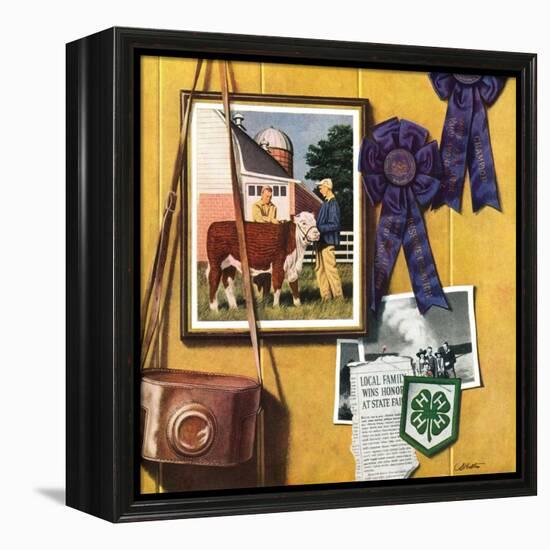 "4-H Momentos,"April 1, 1950-John Atherton-Framed Premier Image Canvas