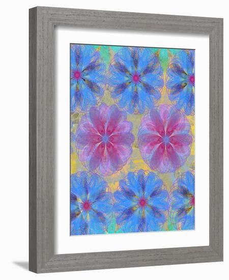 4 of 22 abstract art Circle Color Decor 3 D E-Ricki Mountain-Framed Art Print
