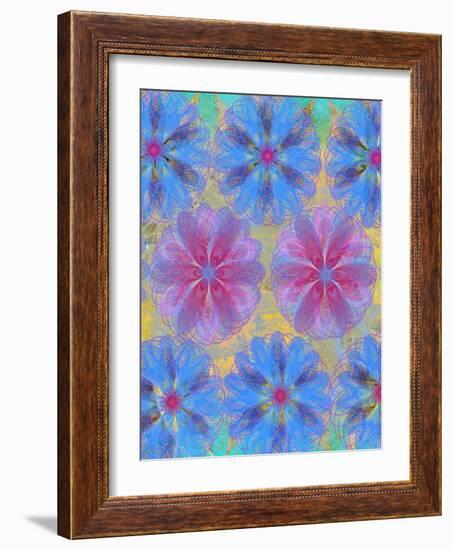 4 of 22 abstract art Circle Color Decor 3 D E-Ricki Mountain-Framed Art Print