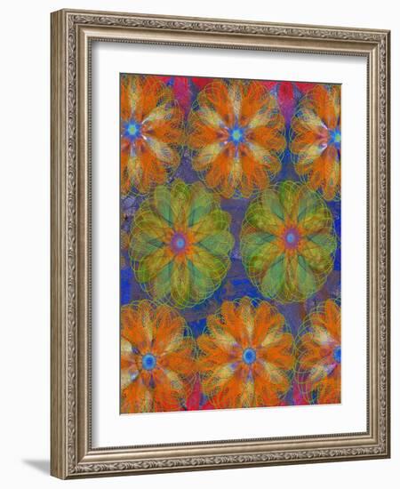 4 of 4 abstract art Circle Color Decor 3 D E-Ricki Mountain-Framed Art Print
