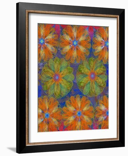 4 of 4 abstract art Circle Color Decor 3 D E-Ricki Mountain-Framed Art Print