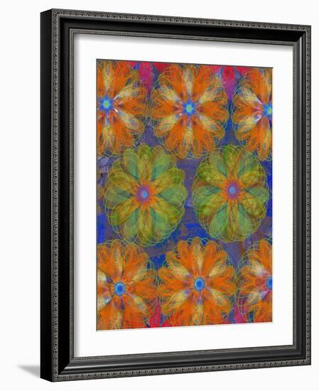 4 of 4 abstract art Circle Color Decor 3 D E-Ricki Mountain-Framed Art Print