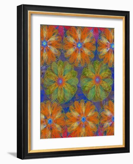 4 of 4 abstract art Circle Color Decor 3 D E-Ricki Mountain-Framed Art Print