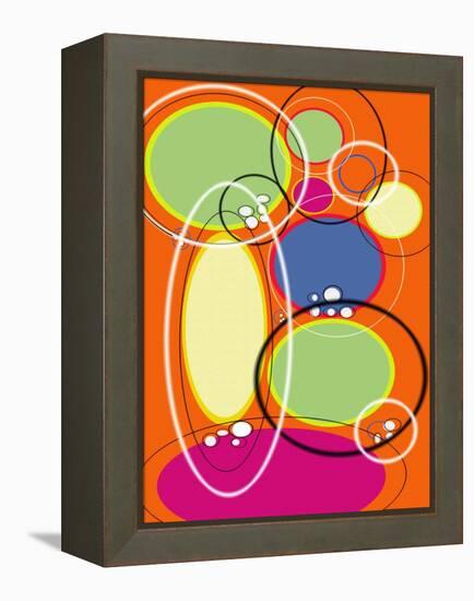 4 of 6 Abstract Art Retro Funk-Ricki Mountain-Framed Stretched Canvas